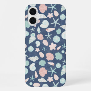 Coque iPhone 16 Plus motif de coquillages