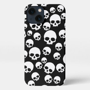 Etui iPhone 13 Motif de crânes aléatoires
