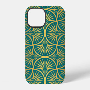 Coque iPhone 12 Motif de décor d'art. Papier peint vintage. Japona