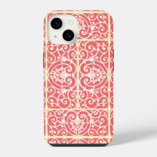Coque Pour iPhone 14 Motif de défilement de corail
