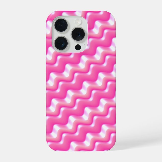 Coque iPhone Motif de dégradé ondulé (Verso)