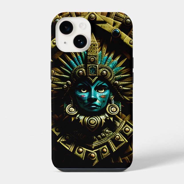 Coque iPhone Motif de design Aztec deux (Verso)