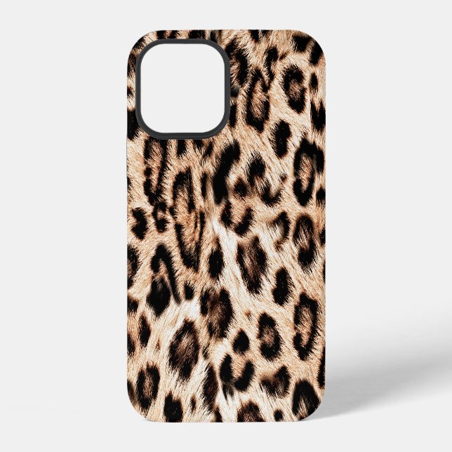 Coque iPhone Motif de design léopard : Élégance sauvage. (Verso)