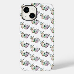 Coque Pour iPhone 14 Motif de dessin de papillon de fil