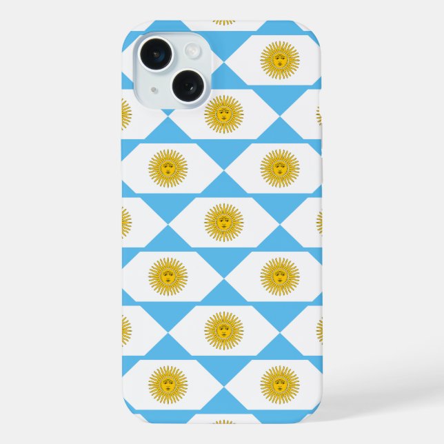 Coque iPhone motif de drapeau argentin (Verso)