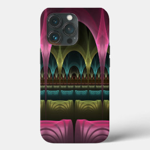 Etui iPhone 13 Pro Motif de fantasy spécial abstrait coloré fractal