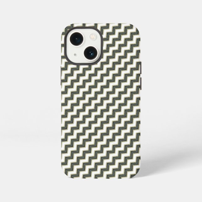 Coque iPhone Motif de fermeture éclair de vêtements (Verso)