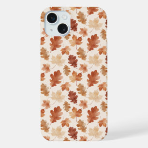 Coque iPhone 15 Plus Motif de feuille d'automne confortable
