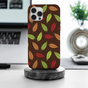 Coque iPhone 15 Pro Max Motif De Feuilles, Feuilles Colorés, Feuilles D'Au