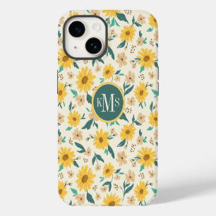 Coque Pour iPhone 14 Motif de fleur de marguerite jaune
