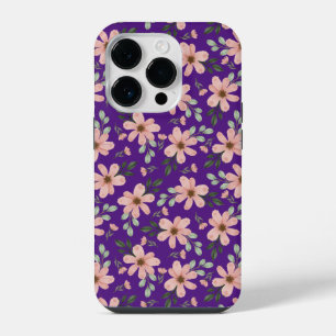 Coque Pour iPhone 14 Plus motif de fleurs aquarelles roses