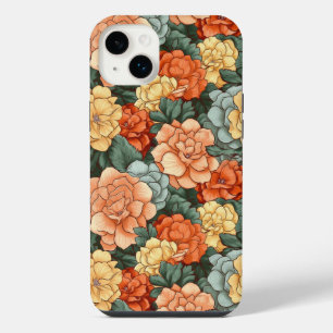 Motif de fleurs colorées