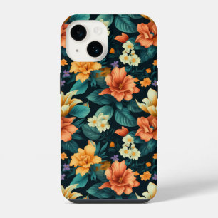 Coque Pour iPhone 14 Motif de fleurs colorées