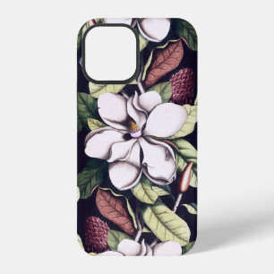 Coque iPhone 12 Motif de fleurs de magnolia