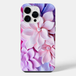 Coque Pour Pour iPhone 14 Pro Max Motif de fleurs pastel 3D