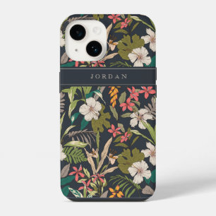 Coque Pour iPhone 14 Motif de fleurs tropicales colorées