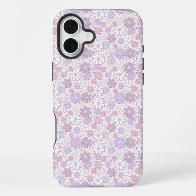 Coque iPhone Motif de fleurs Y2K (Verso)