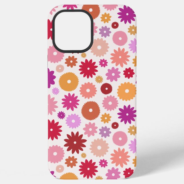 Coque iPhone Motif de floraisons colorées (Verso)