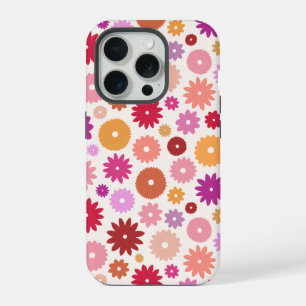 Coque iPhone 15 Pro Motif de floraisons colorées