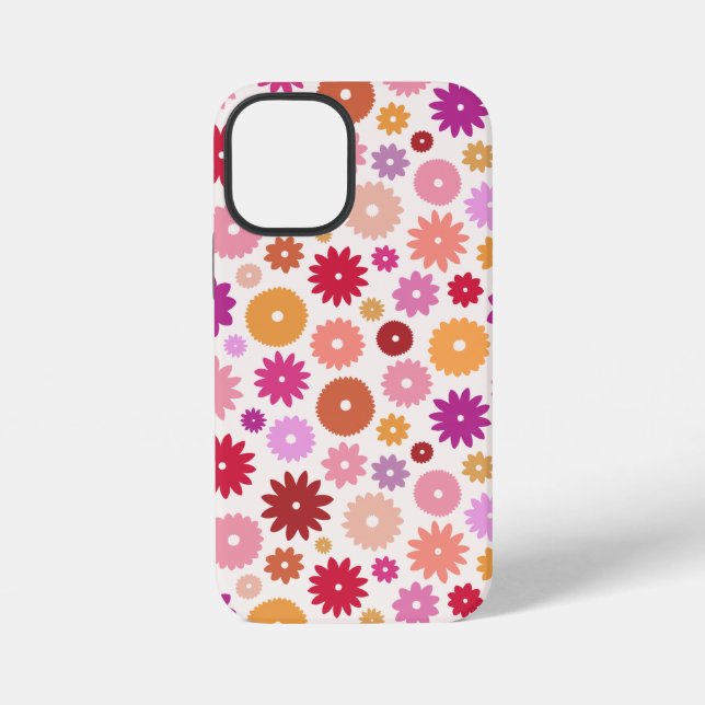 Coque iPhone Motif de floraisons colorées (Verso)