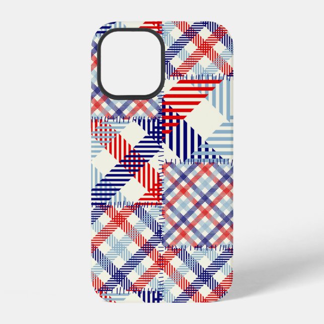 Coque iPhone Motif de fond sans couture. Motif patchwork de  (Verso)