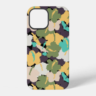 Coque iPhone 12 motif de fond sans couture vintage avec des élémen
