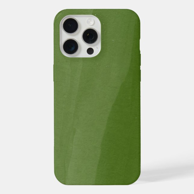 Coque iPhone Motif de fond terreux vert (Verso)