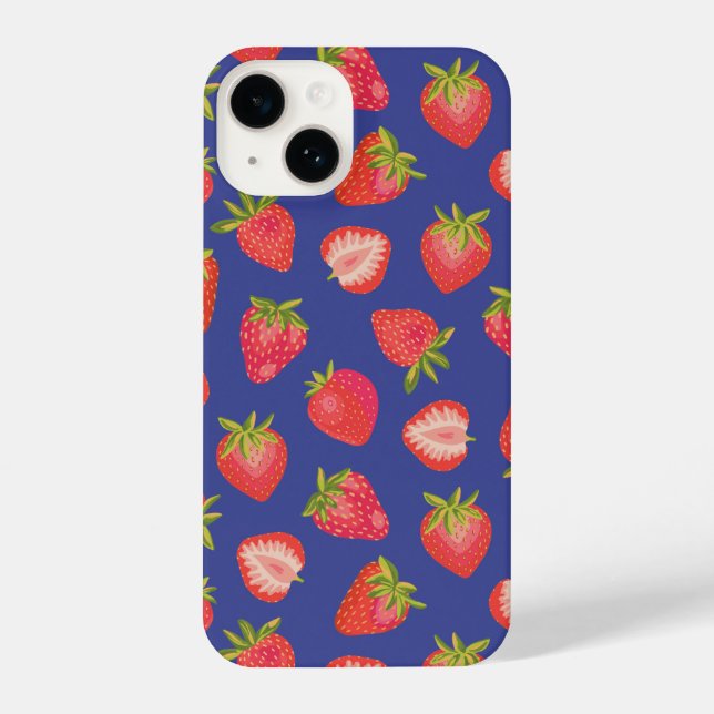 Coque iPhone Motif de fraises (Verso)