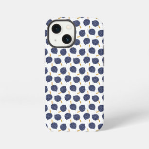 Etui iPhone 13 Mini Motif de fruit de bombe volante abstrait bleu mari