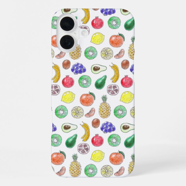 Coque iPhone Motif de fruits (Verso)