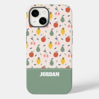 Motif de fruits mignons
