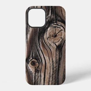Coque iPhone 12 Motif de grain de bois