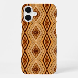 Coque iPhone 16 Plus Motif de grain de bois