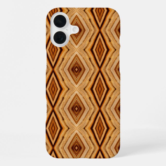 Coque iPhone Motif de grain de bois (Verso)