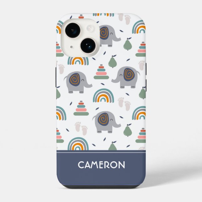 Coque iPhone Motif de jouets pour bébé mou (Verso)