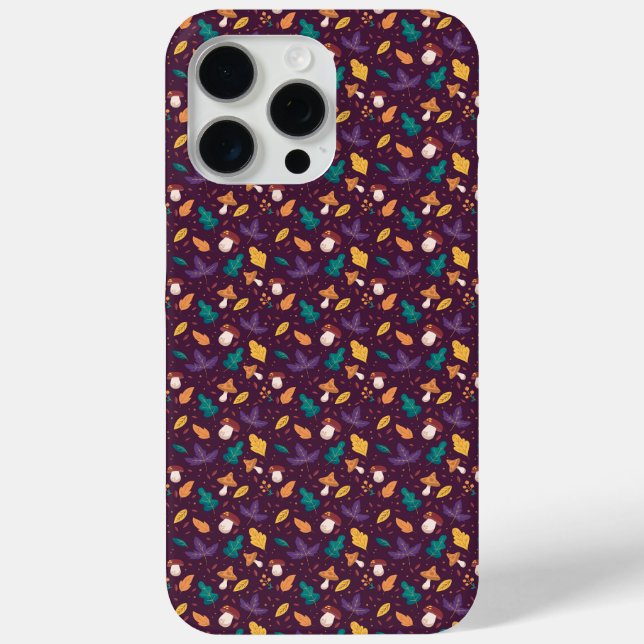 Coque iphone Motif de la feuille de champignons vi (Verso)