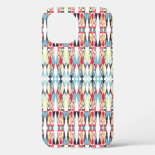 Coque iPhone 12 Motif de ligne tribale géométrique Abstrait