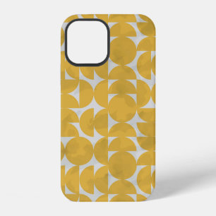 Coque iPhone 12 Motif de lignes blanches. Dessin à l'encre de rayu
