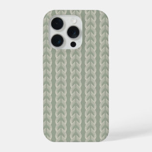 Coque iPhone 15 Pro Motif de luxe Art déco à arche de couleur vert sau