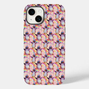 Coque Pour iPhone 14 Motif de manchots et d'étoiles arc-en-ciel mignons