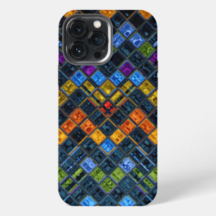 Etui iPhone 13 Pro Max Motif de mosaïque de verre coloré