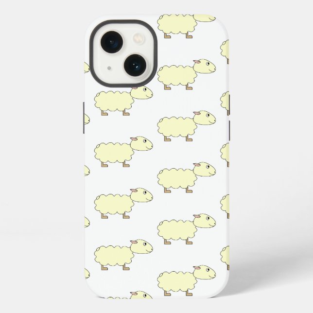 Coque iPhone Motif de mouton. (Verso)