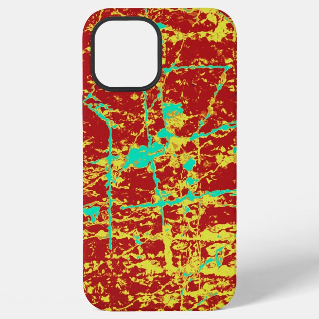 Coque iPhone Motif de mur usé cool (Verso)