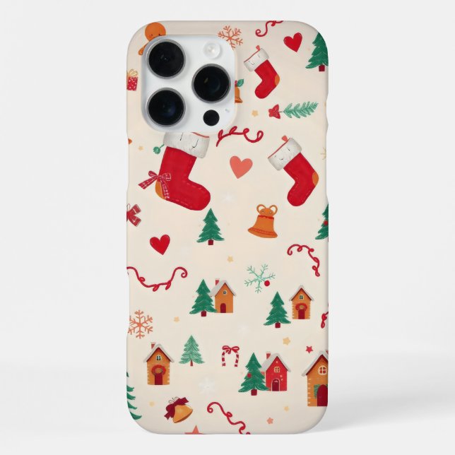 Coque iPhone motif de Noël (Verso)
