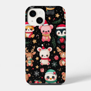 Coque Pour iPhone 14 Motif de Noël sans couture
