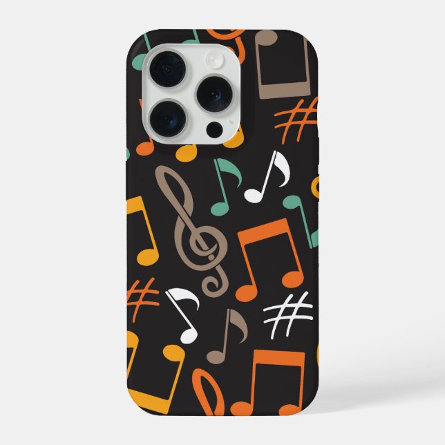 Coque iPhone motif de note de musique (Verso)
