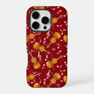 Coque iPhone 16 Pro Motif de note de musique de violon