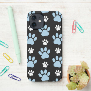 Coque iPhone 12 Motif De Pailles, Paniers Bleus, Pailles De Chien,