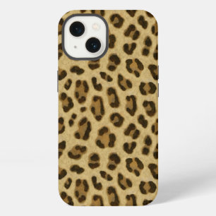 Etui iPhone 13 Motif de peau à impression d'animal léopard