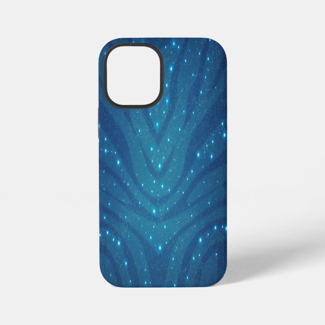 Coque iPhone Motif de peau d'alien bleu bioluminescent - Avatar (Verso)